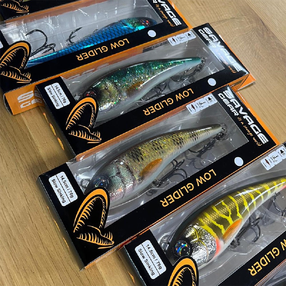 Savage Gear Low Glider Jerk Blck Gold Slow Sinking