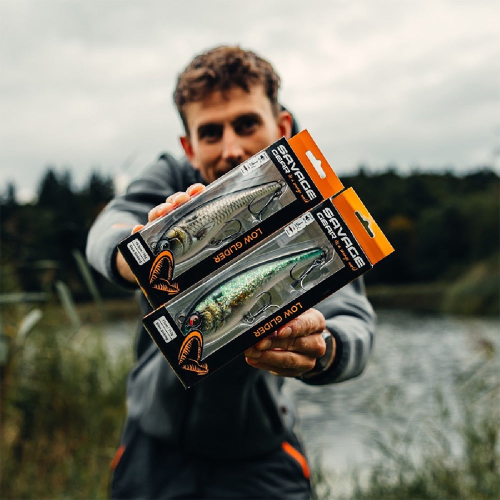 Savage Gear Low Glider Jerk Blck Gold Slow Sinking