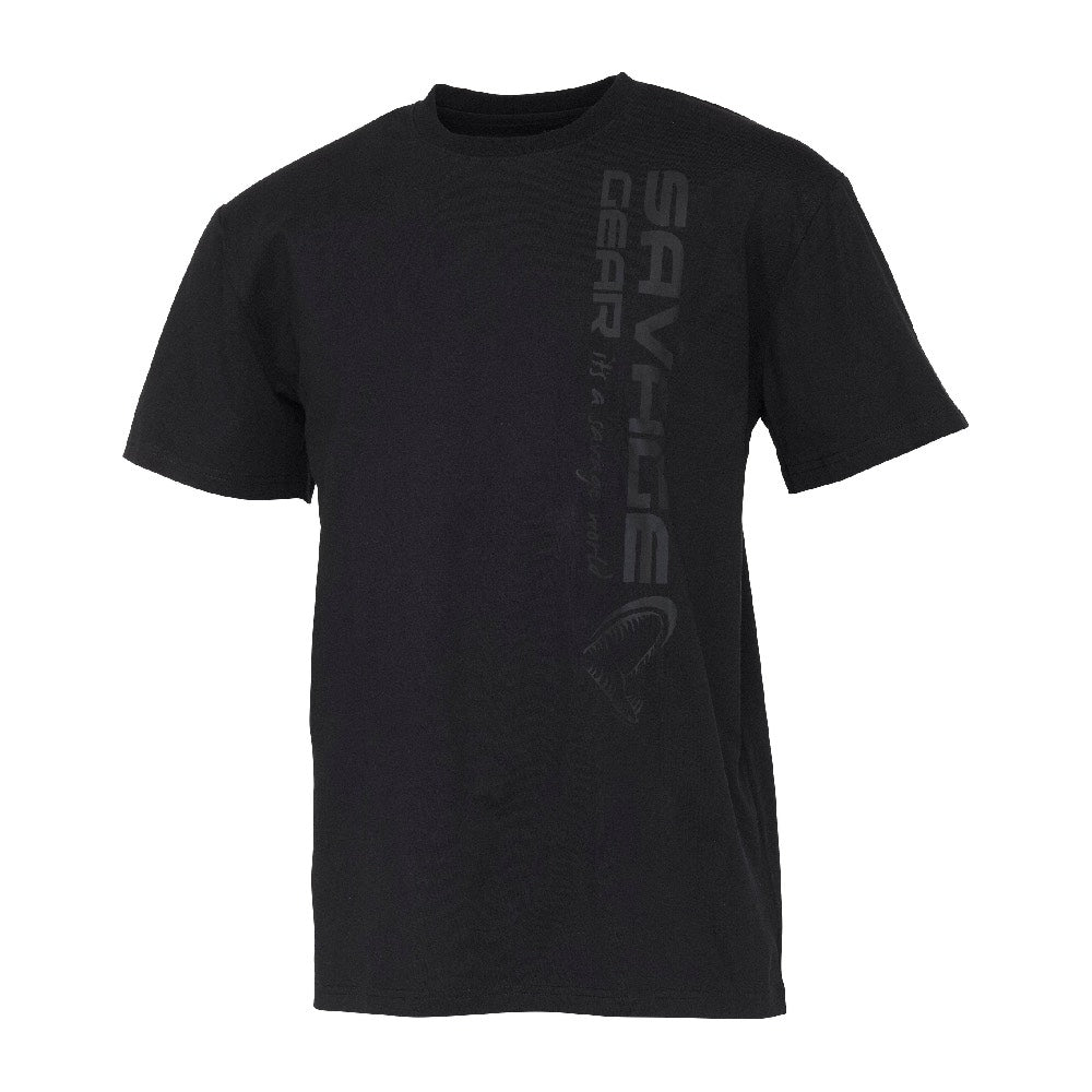 Savage Gear Vertical Logo Tee Black