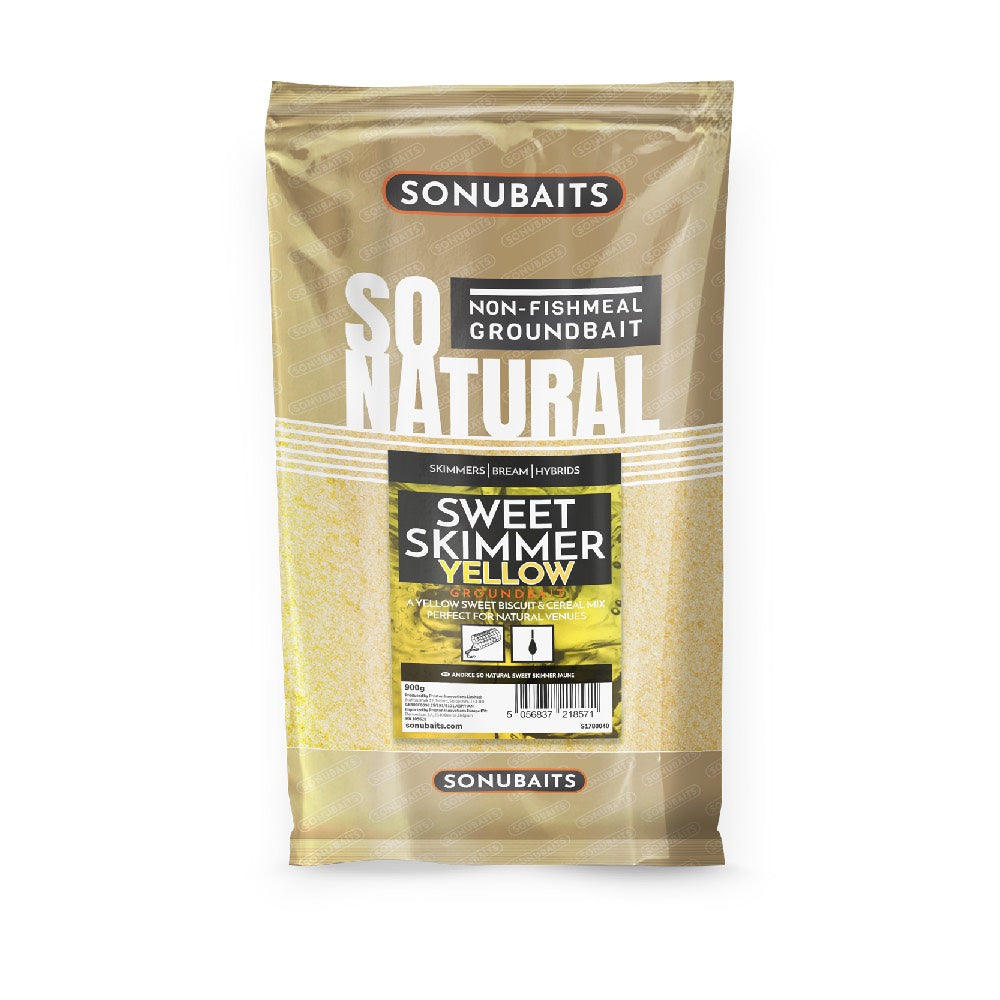 Sonubaits So Natural Sweet Skimmer Yellow Groundbait 900g