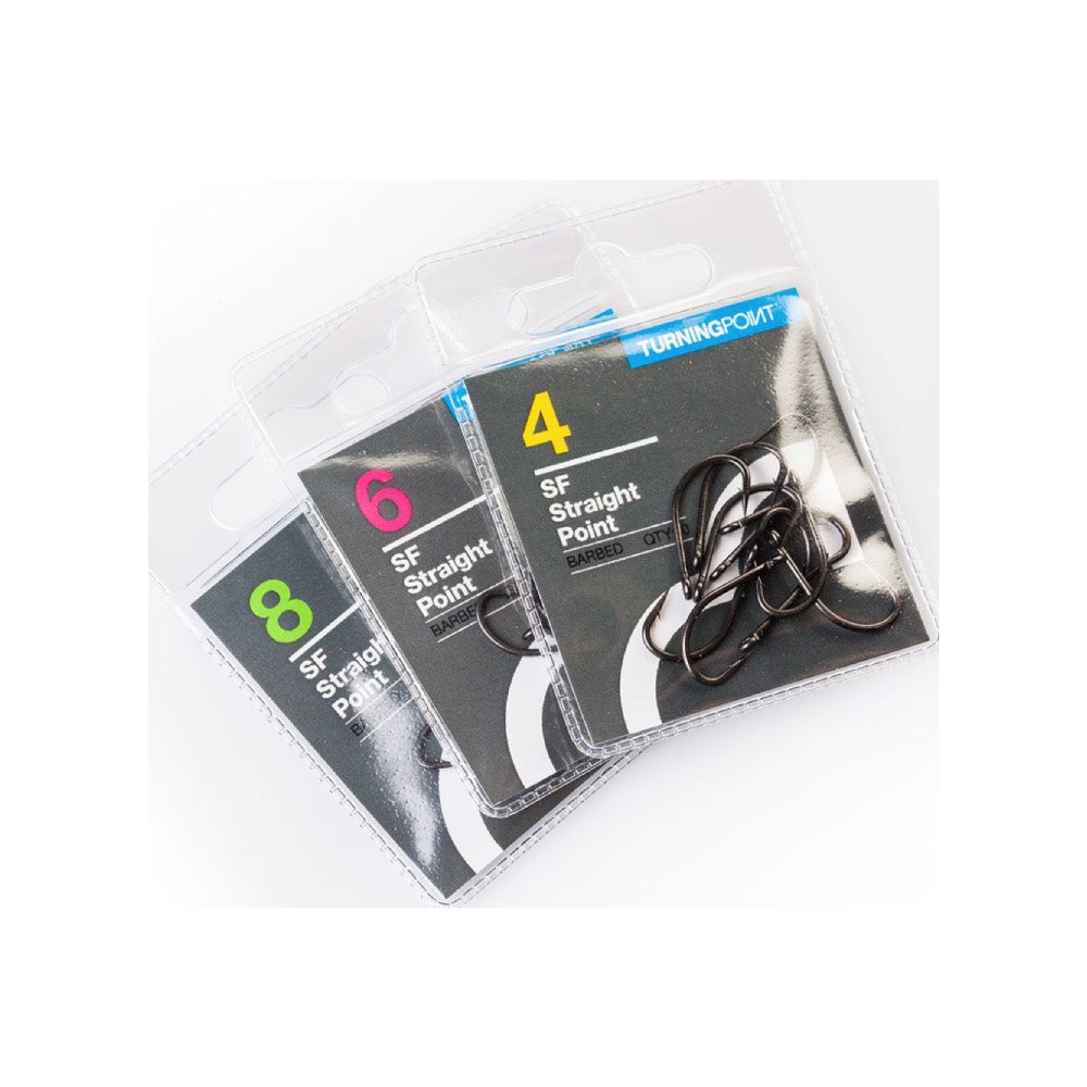 Spottedfin TurningPoint SF Straight Point Barbed Hooks
