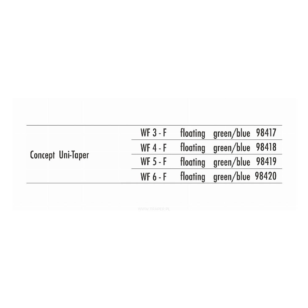Traper Concept - Uni Taper Fly Line
