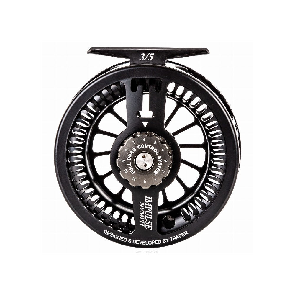 Traper Impulse Nymph 3/5 Fly Reel Black