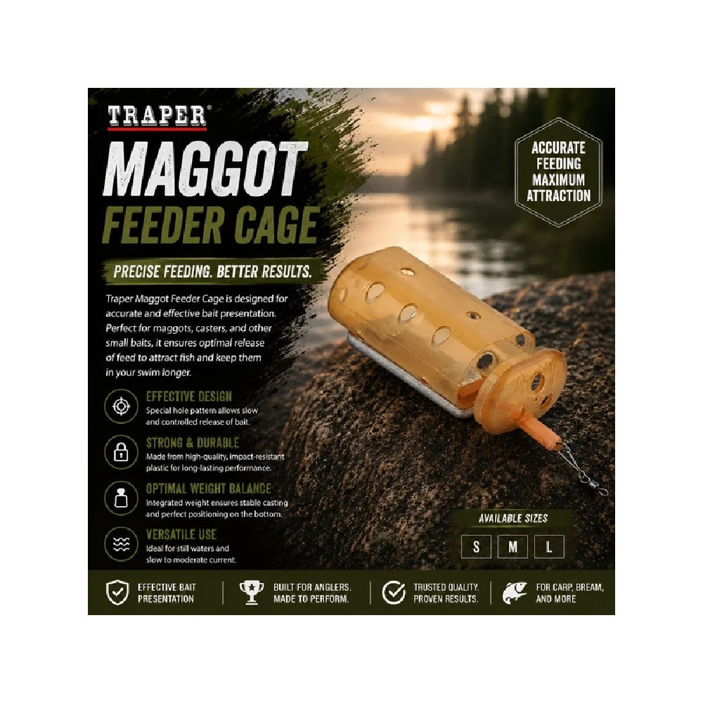 Traper Maggot Feeder Cage 2pcs