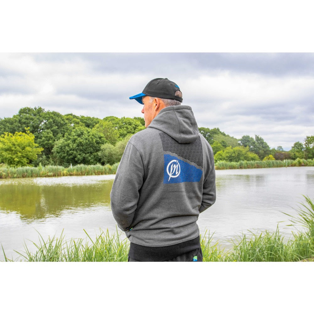 Preston Innovations Grey Zip Hoodie detail 5