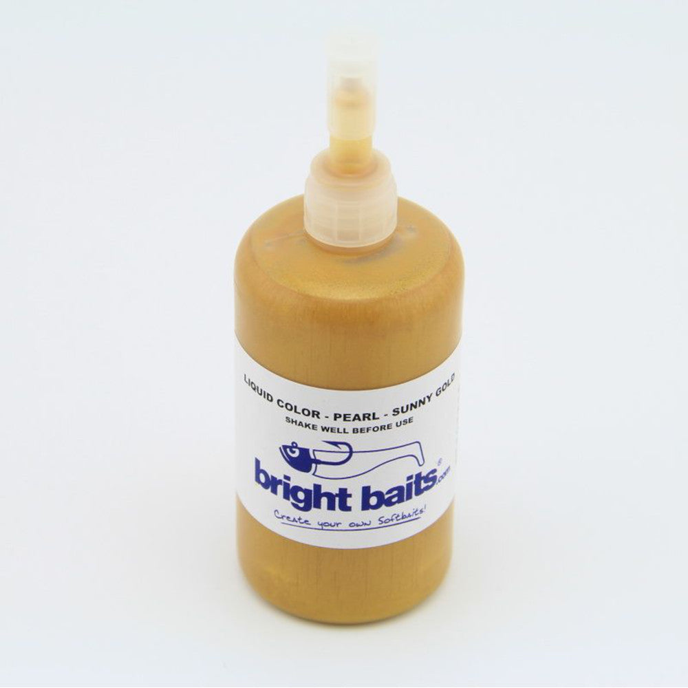 Bright Baits Liquid Plastic Colour Pearl Sunny Gold 35ml