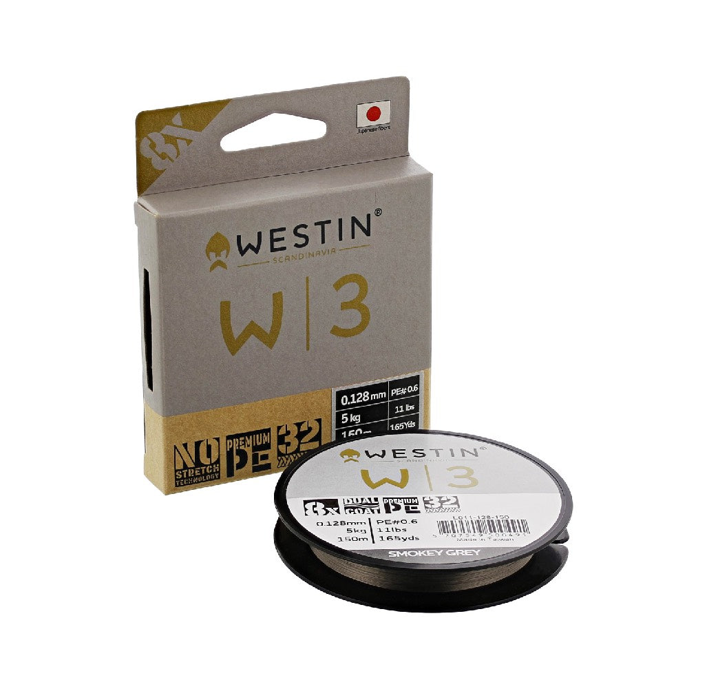 Westin W3 Braided Line Smokey Grey 150m