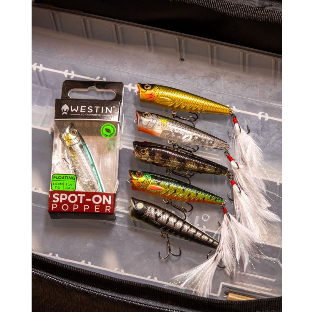 Westin Spot-On Popper Firetiger Flash