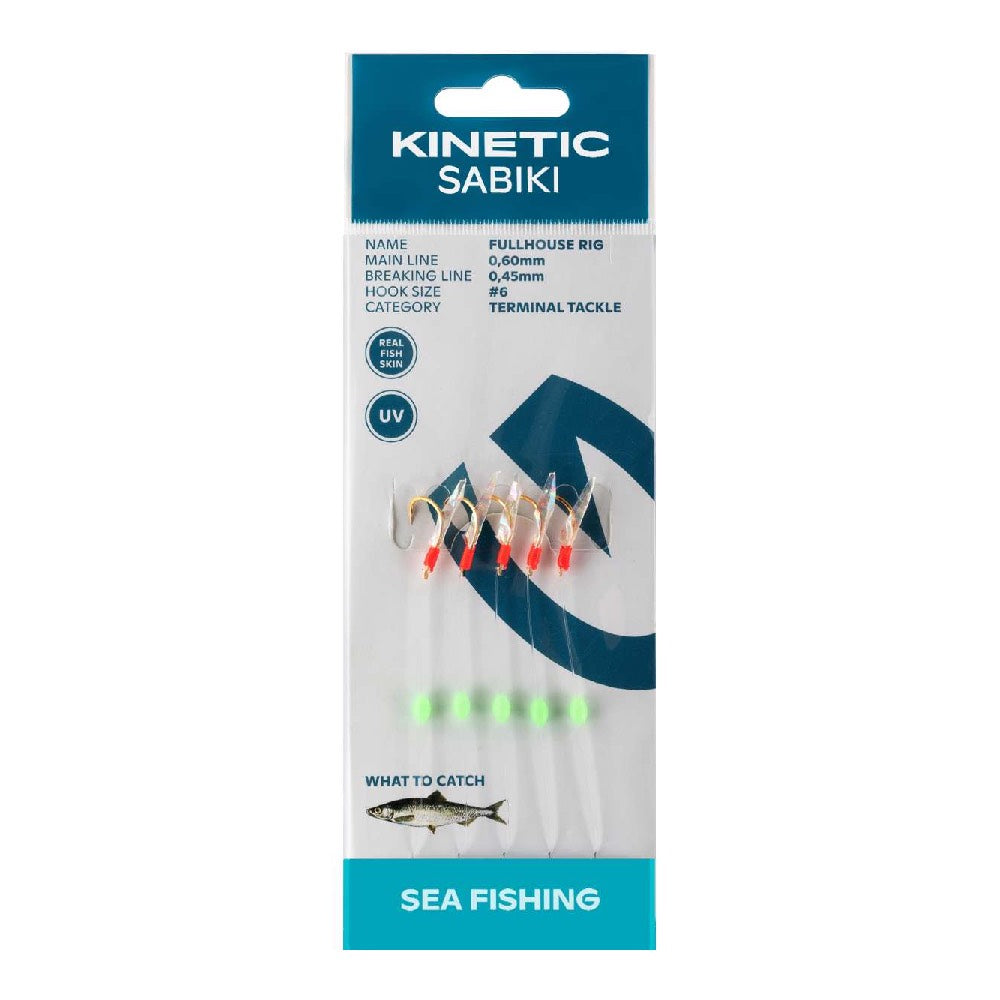 Kinetic Sabiki Fullhouse Fishskin 130cm