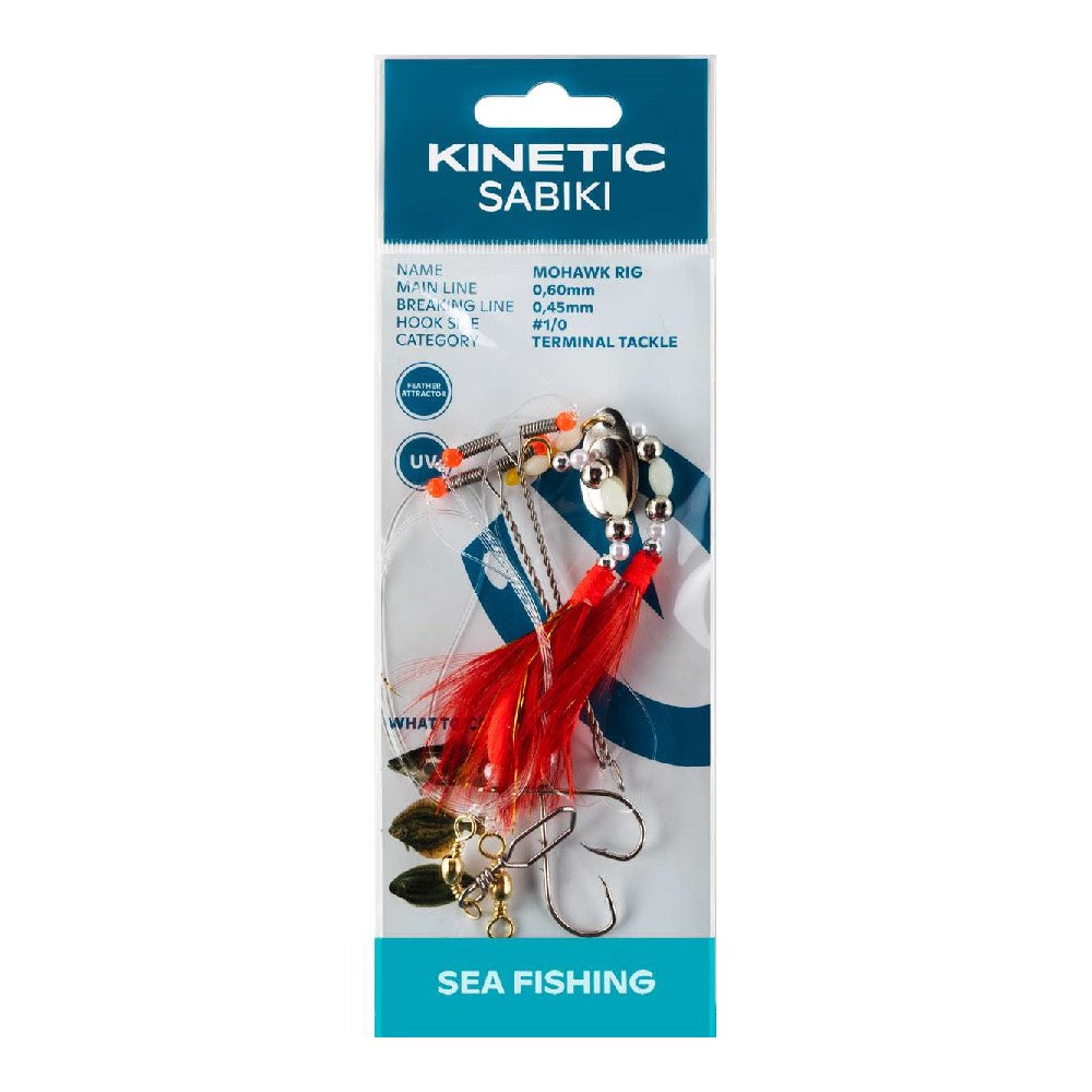 Kinetic Sabiki Mohawk Red Gold