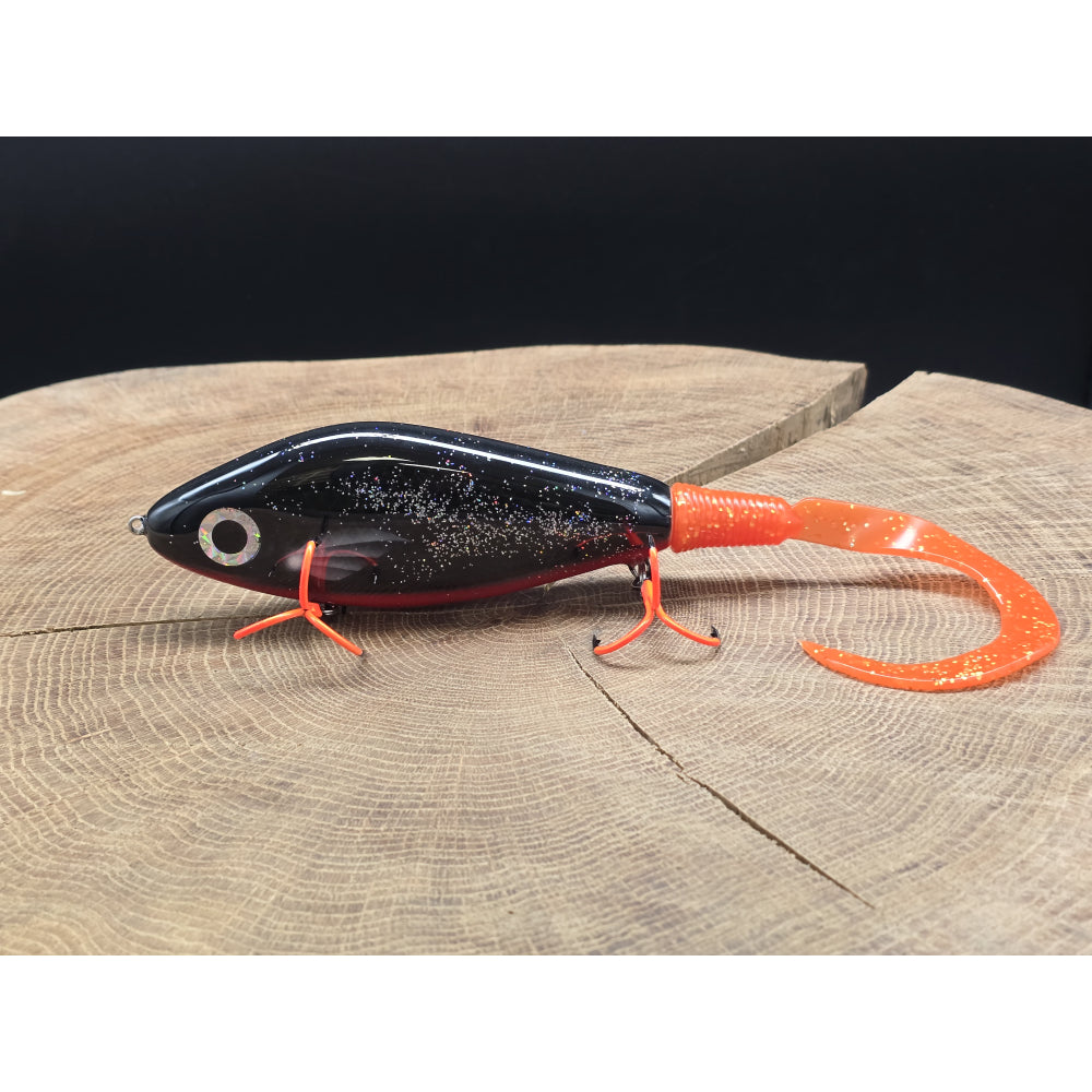 One 100Plus Lures Sting Black Sheep 13.5cm 125g BKK UV Hooks