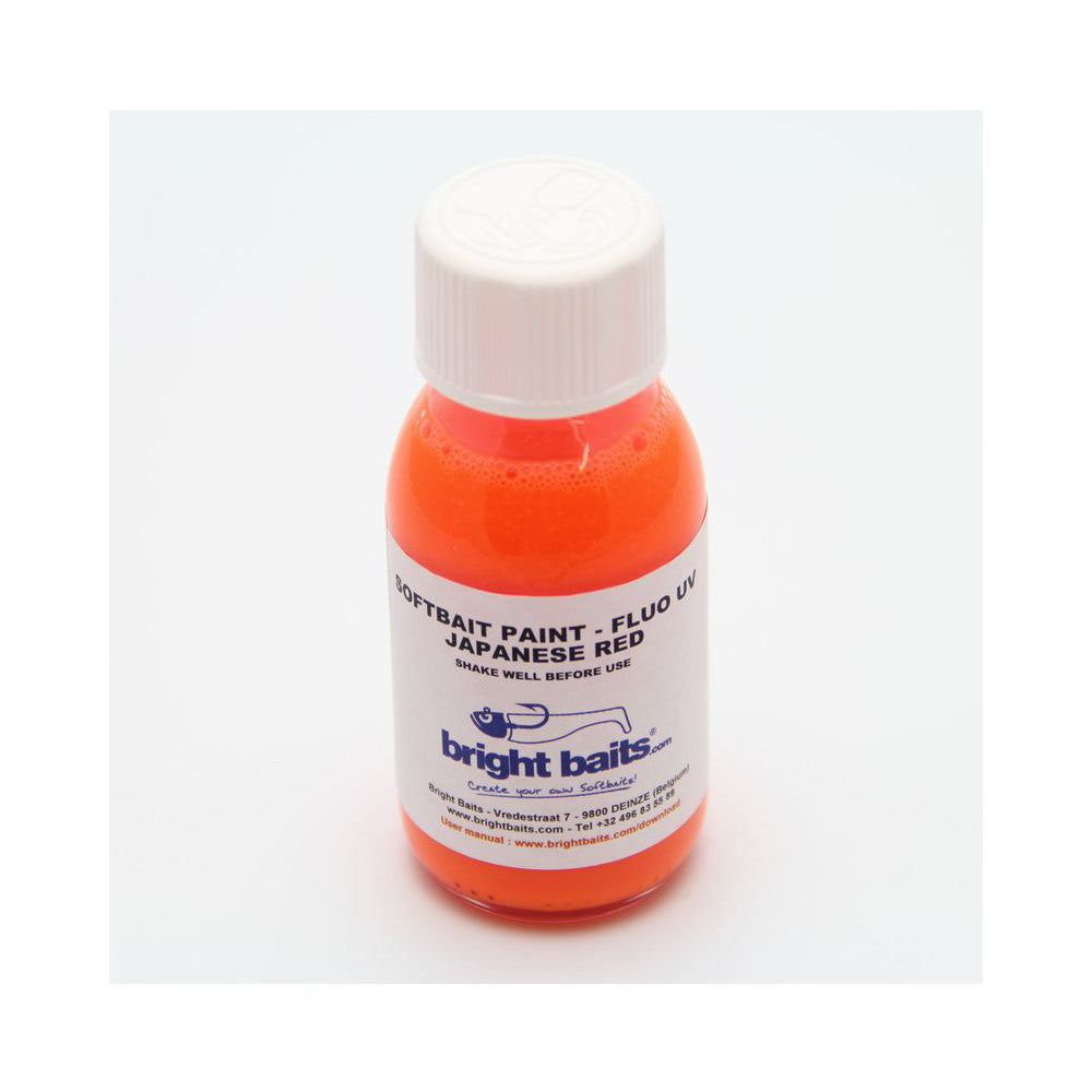 Bright Baits Soft Paint Fluo UV Japanese Red 60ml