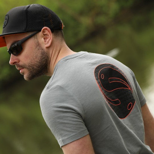 Guru Symbol Tee Slub Grey detail 3