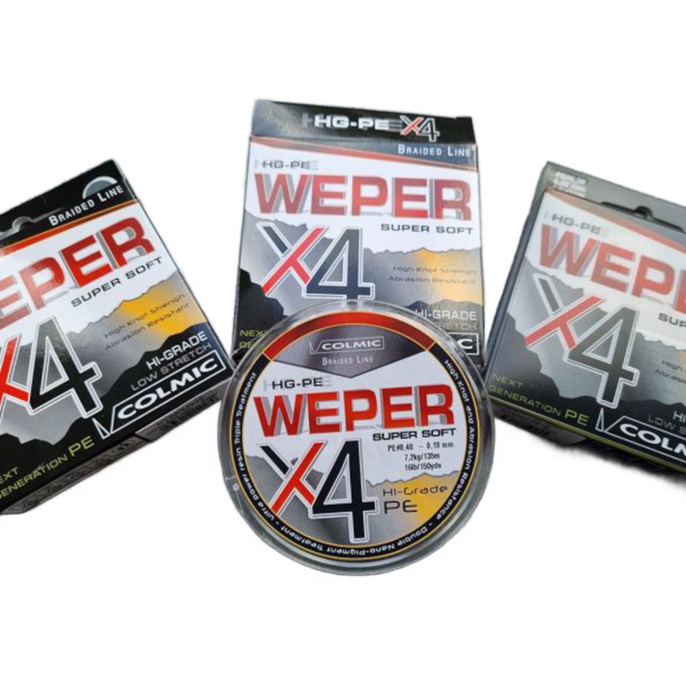 Colmic Weper x4 Super Soft Braided Line 135m Grey