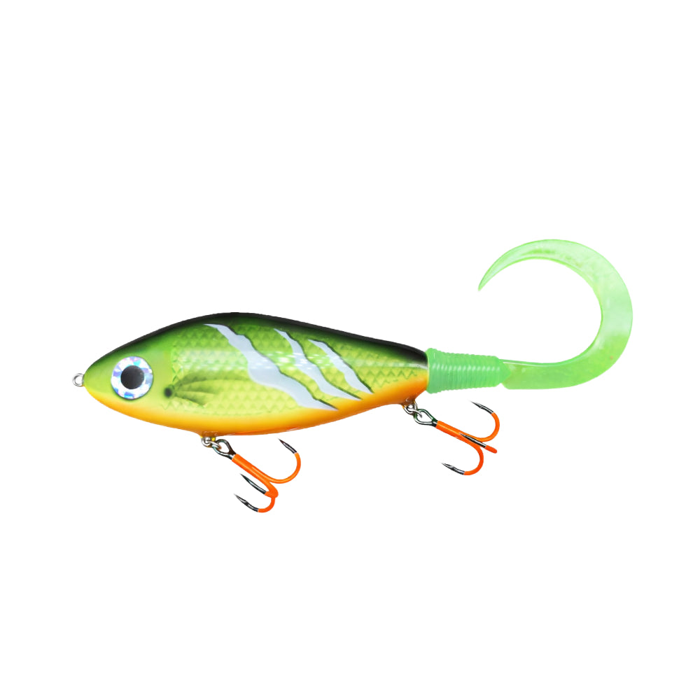 One 100Plus Lures Sting Fire Tiger Scars 13.5cm 125g BKK UV Hooks
