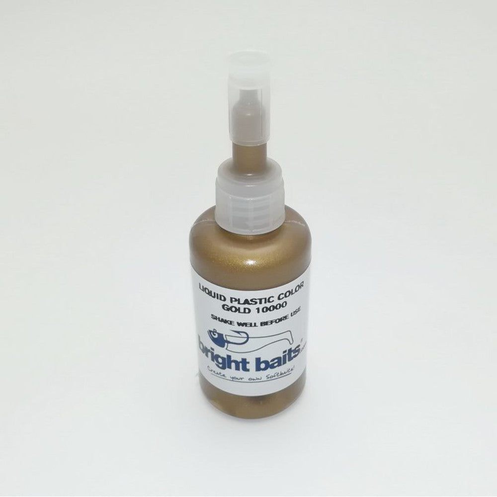 Bright Baits Liquid Plastic Colour Gold 10000 35ml