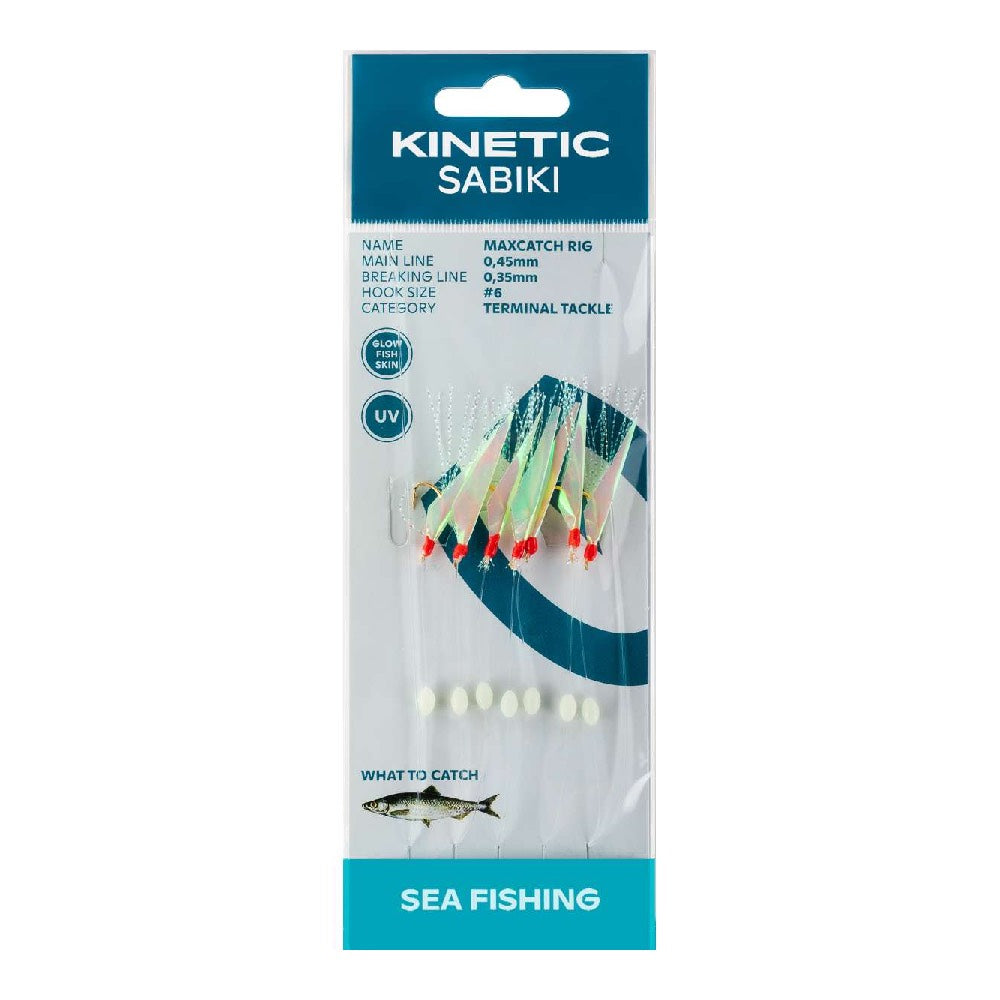 Kinetic Sabiki Maxcatch Glow Fishskin Mix
