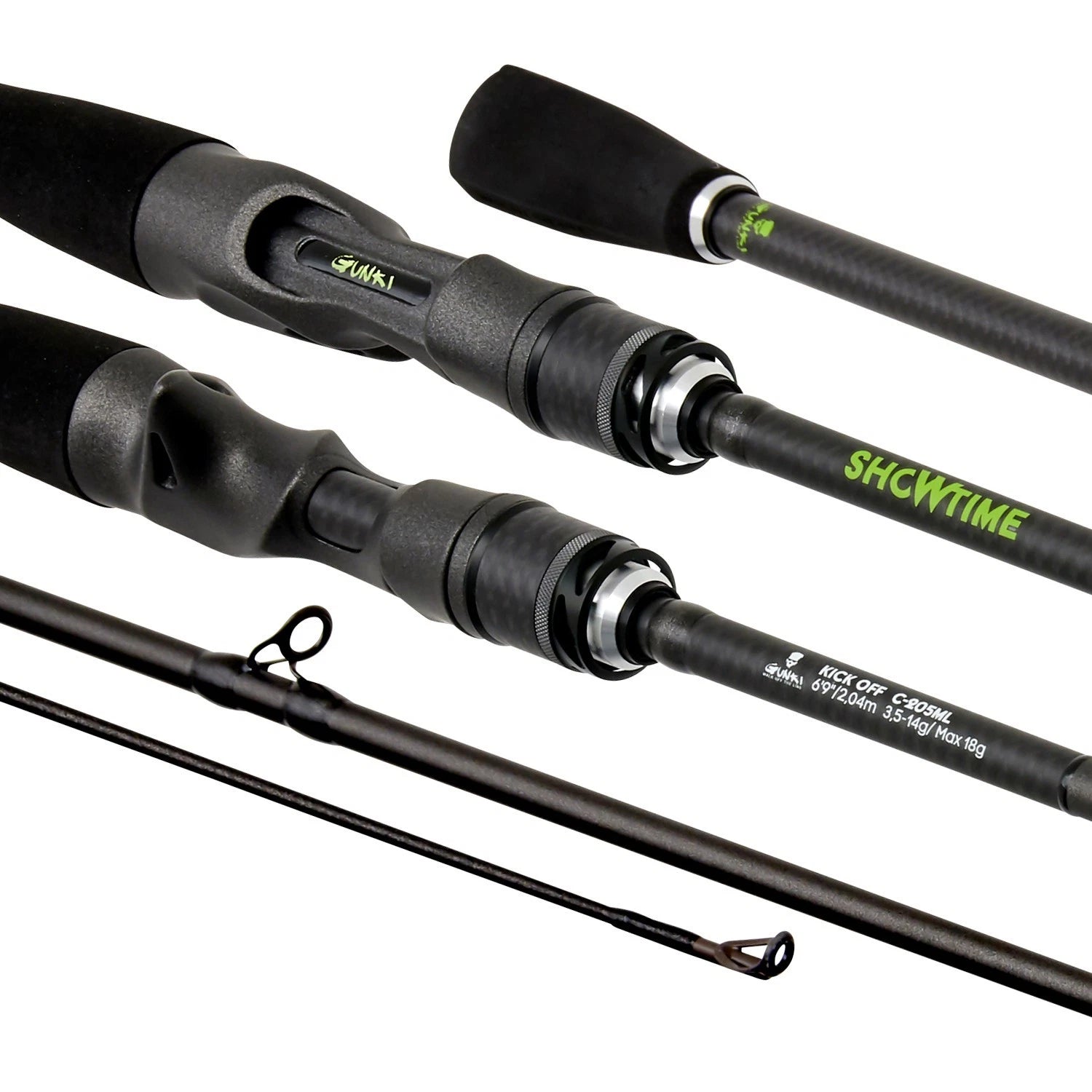 Gunki Showtime Kick Off 205cm / 3.5-14G Baitcasting Rod