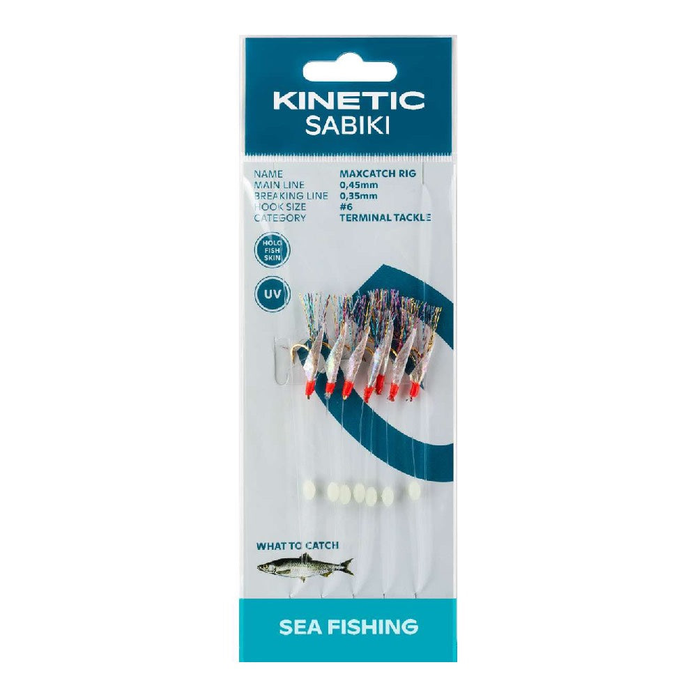 Kinetic Sabiki Maxcatch Holo Fishskin Multi