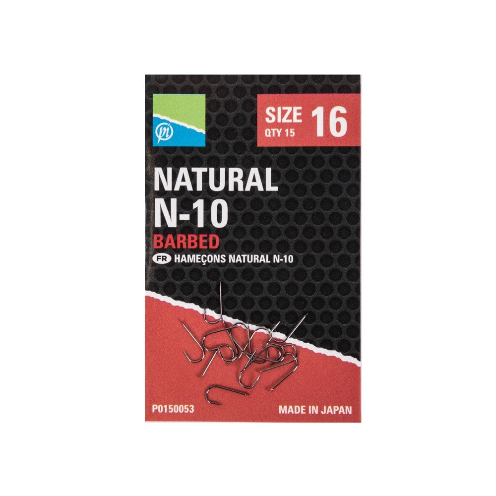 Preston Innovations Natural N-10 Barbed Hook