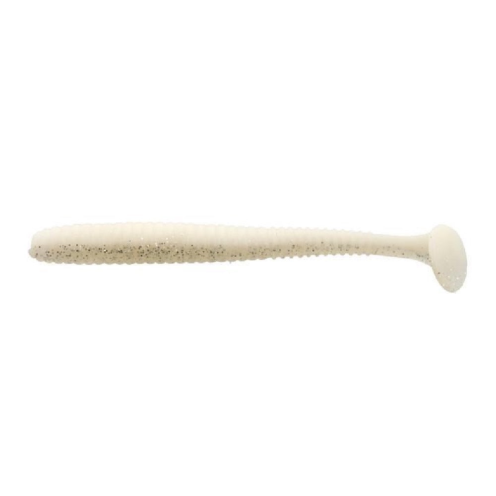 Lucky John Pro Series S-Shad Tail White Pearl