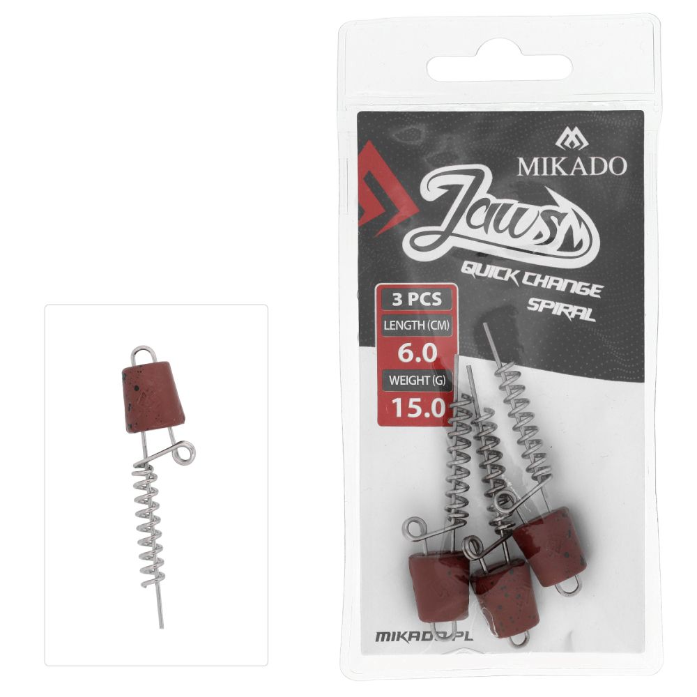 Mikado Screw Jaws Quick Change Spiral 15g 6cm