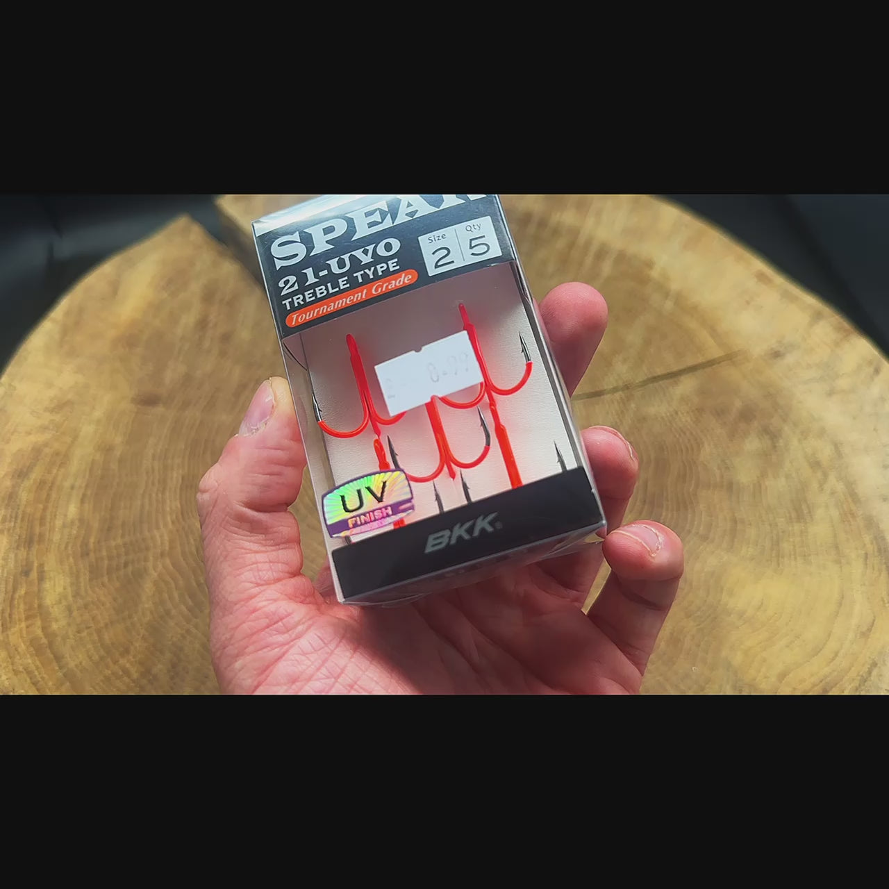 Load video: BKK Spear 21UVO Treble Hooks
