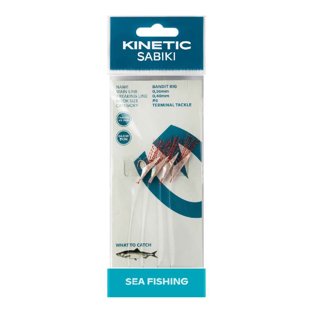 Kinetic Sabiki Bandit Cracked Ice Skin Copper Flash