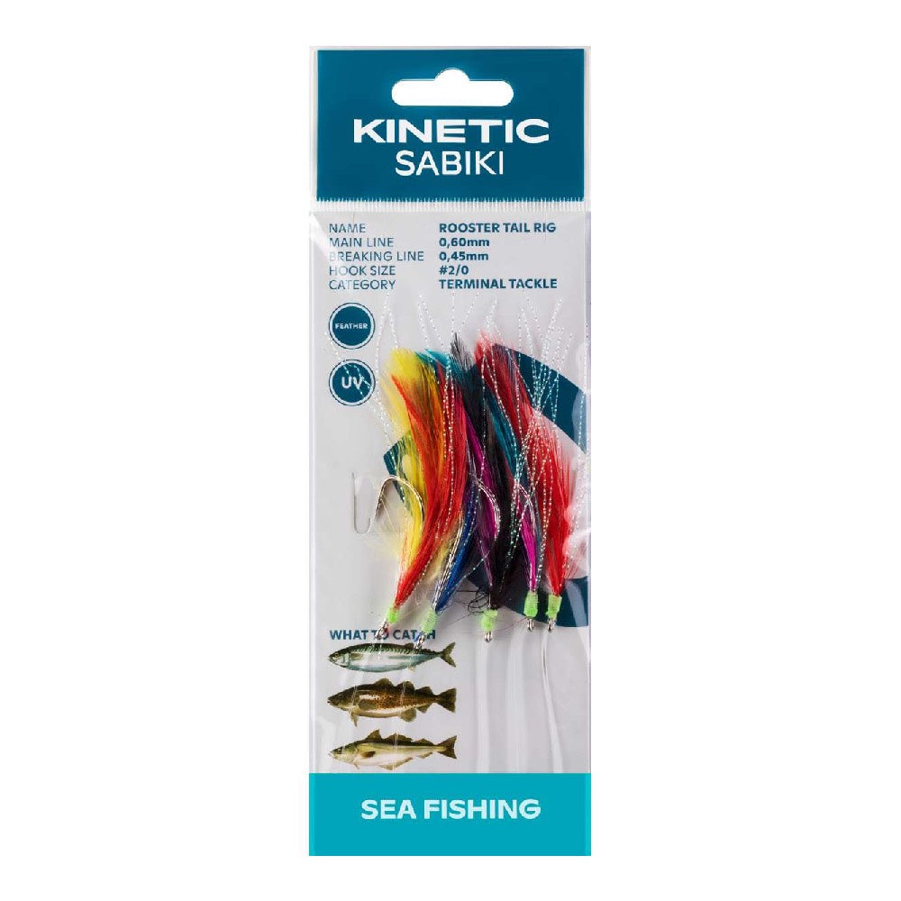 Kinetic Sabiki Rooster Tail Multicolour