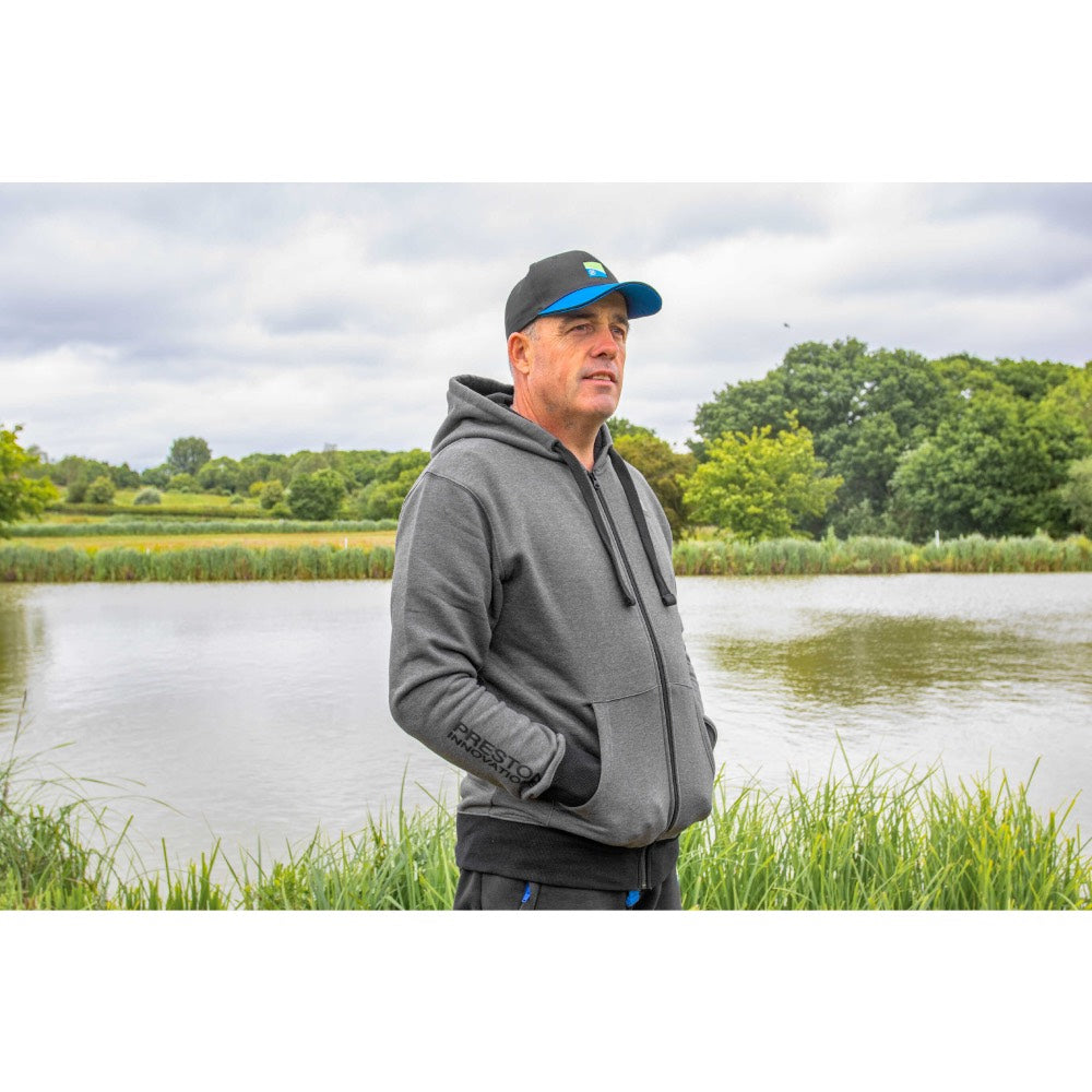 Preston Innovations Grey Zip Hoodie detail 3